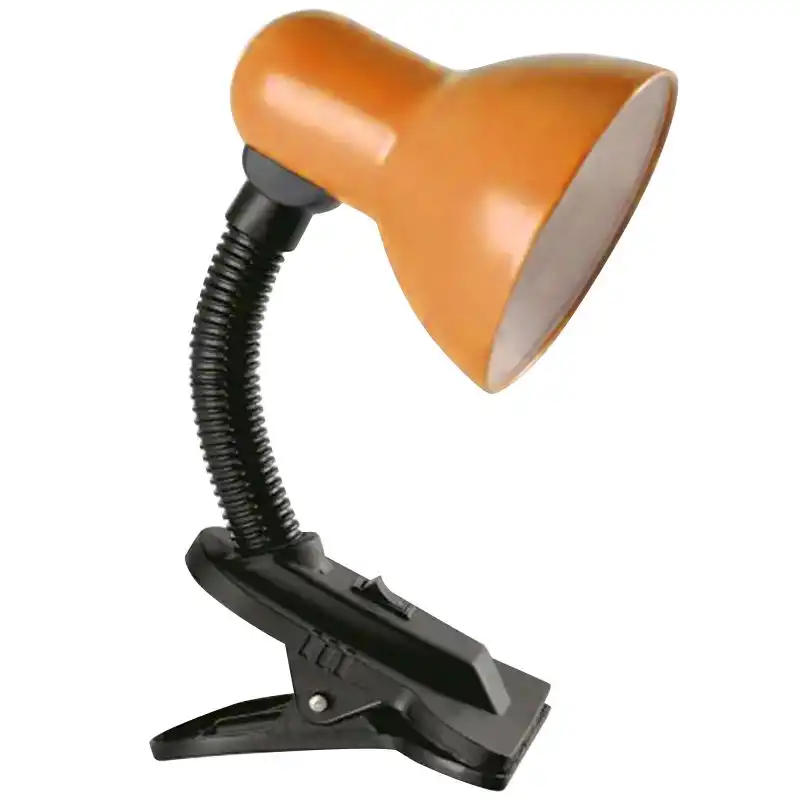 Настільна лампа-прищіпка з кнопкою Lumano LU-LN-1111, оранжевий купити недорого в Україні, фото 1
