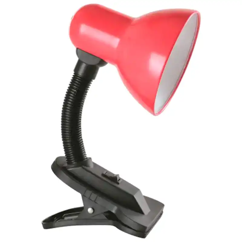 Настільна лампа-прищіпка з кнопкою Lumano LU-LN-1111, E27, рожевий купити недорого в Україні, фото 1