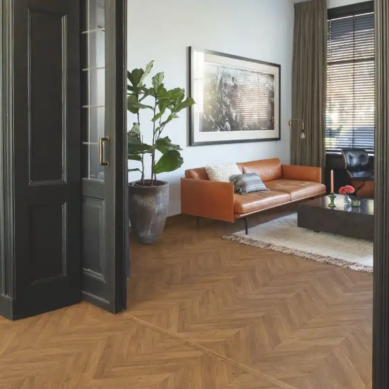 Ламинат Quick Step Impressive Patterns 32, 8 мм, Дуб шеврон коричневый, IPA4162 купить недорого в Украине, фото 1