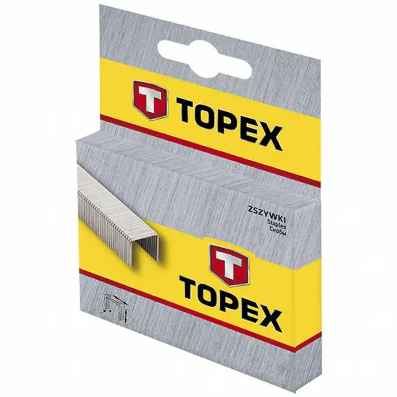 Скобы Topex, 6 мм, 1000 шт., 41E306 купить недорого в Украине, фото 1