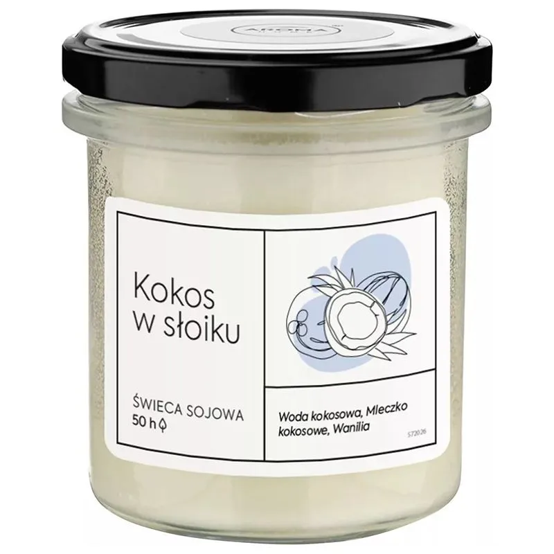 Свічка Aroma Home Кокос, 9,5х8,5 см, 230 г купити недорого в Україні, фото 1