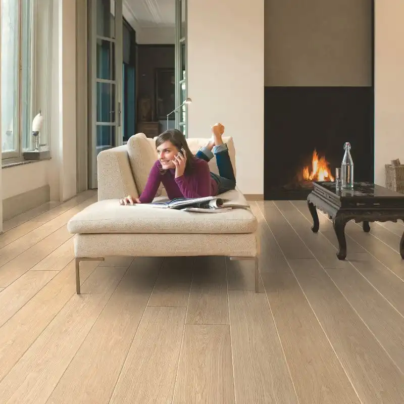 Ламінат Quick Step Largo 32, 9.5 мм, Дуб білий лакований, LPU1283 купити недорого в Україні, фото 1