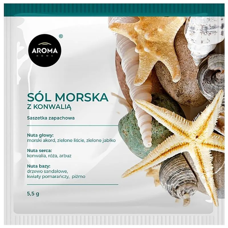 Ароматичні саше Aroma Home Basic Морська сіль з конвалією, 5,5 г купити недорого в Україні, фото 1