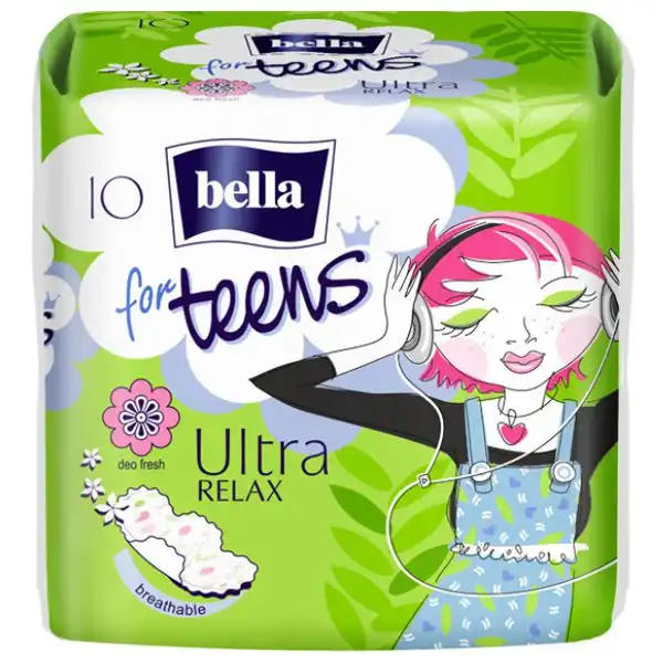 Прокладки Bella for Teens Ultra Relax, 10 шт, BE-013-RW10-229 купити недорого в Україні, фото 1