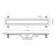 Трап для душа Valtemo Aqualine Trendy, 600 мм, VLD-601320, фото 2 Трап для душа Valtemo Aqualine Trendy, 600 мм, VLD-601320 купить недорого в Украине, фото 2