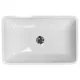 Умывальник Adamant Lower Black\White, 56х36 см, черно-белый, фото 1 Умывальник Adamant Lower Black\White, 56х36 см, черно-белый купить недорого в Украине, фото 1