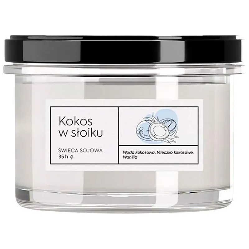 Свічка ароматична Aroma Home Kraft series Кокос в банці, 140 г, 101312 купити недорого в Україні, фото 1