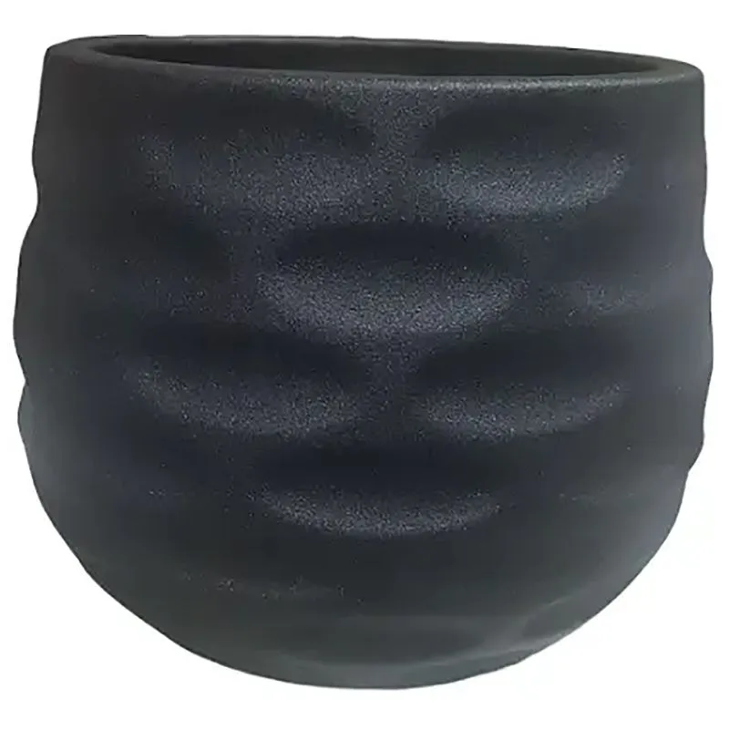 Горщик керамічний Соти, 1,6 л, перлина чорна, фото 1 Горщик керамічний Соти, 1,6 л, перлина чорна купити недорого в Україні, фото 1