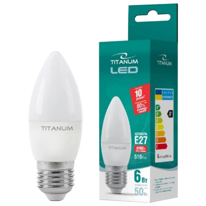 Лампа светодиодная Titanum, TL-С37-06274 купить недорого в Украине, фото 2