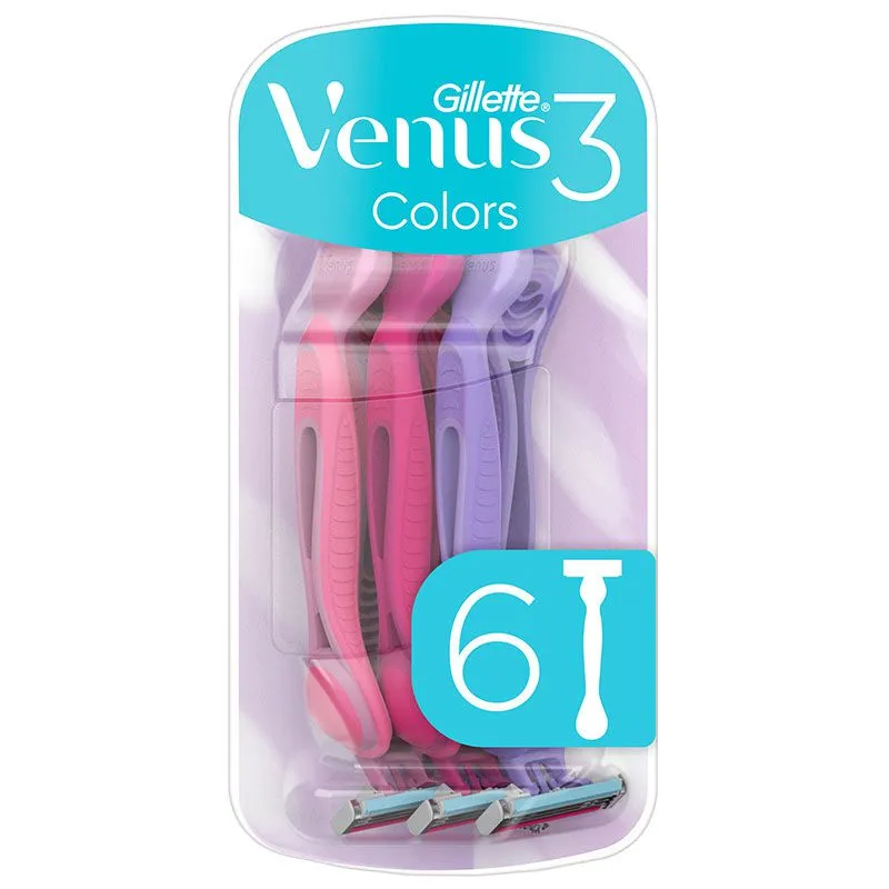 Одноразові бритви Gillette Venus 3, 6 шт купити недорого в Україні, фото 1