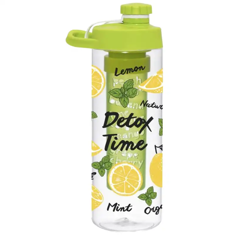 Пляшка для води з інфузером Herevin Lemon-Detox Twist, 0,65 л, 6515764 купити недорого в Україні, фото 1