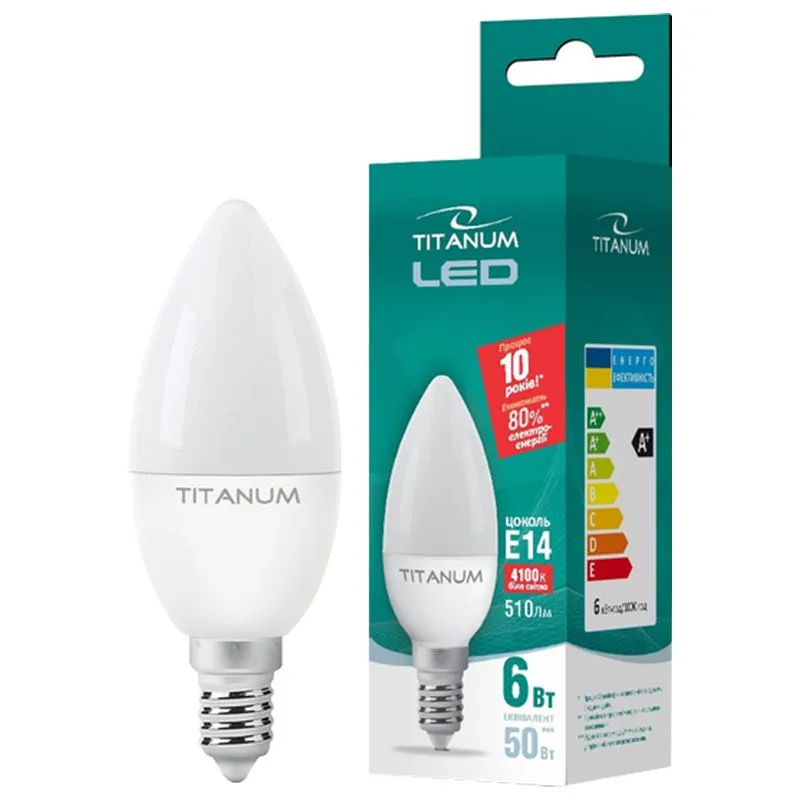 Лампа светодиодная Titanum, TL-С37-06144 купить недорого в Украине, фото 2