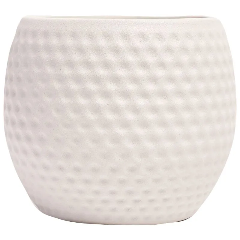 Горщик керамічний Крапля, 1,4 л, перлина біла, фото 1 Горщик керамічний Крапля, 1,4 л, перлина біла купити недорого в Україні, фото 1