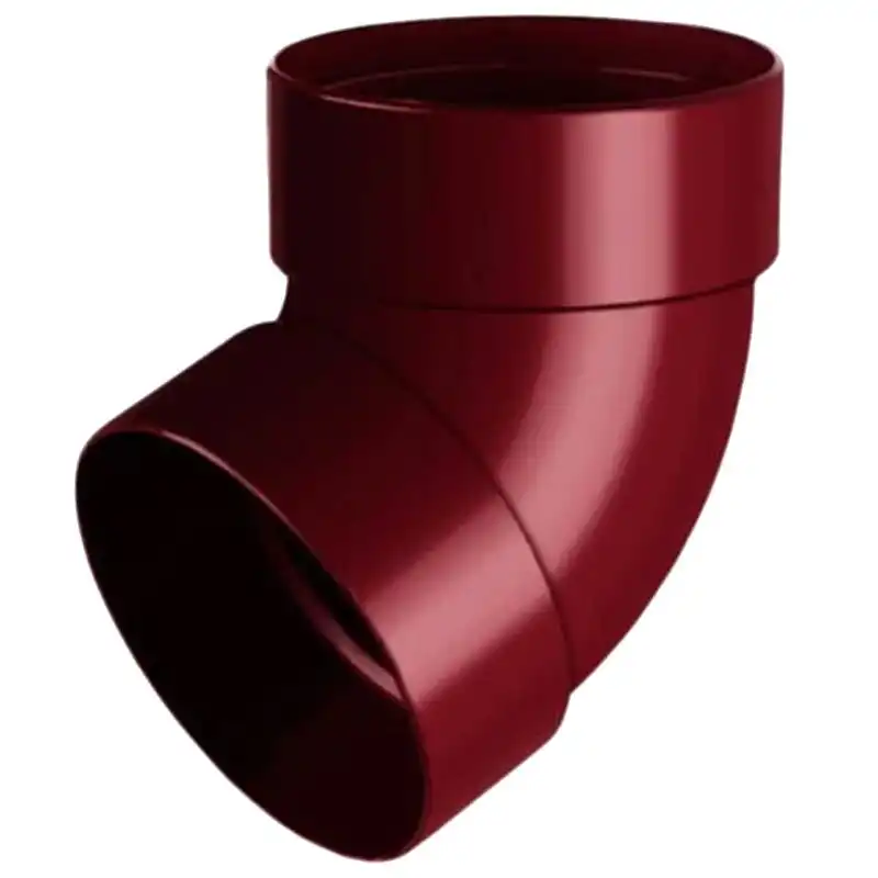 Отвод трубы двухмуфтовый RainWay 67°, 100 мм, красный купить недорого в Украине, фото 1