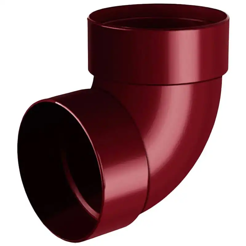 Отвод трубы двухмуфтовый RainWay 87°, 100 мм, красный купить недорого в Украине, фото 1