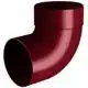 Відвід труби одномуфтовий RainWay 87°, 100 мм, червоний купити недорого в Україні, фото 1