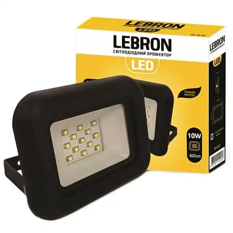 Прожектор LED Lebron LF, 10W, 6000K, 17-07-10 купити недорого в Україні, фото 1