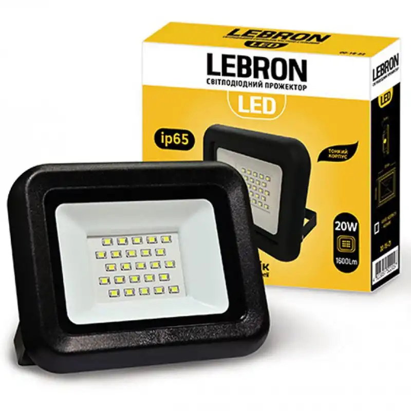 Прожектор LED Lebron LF, 20W, 6000K, 17-07-20 купити недорого в Україні, фото 1