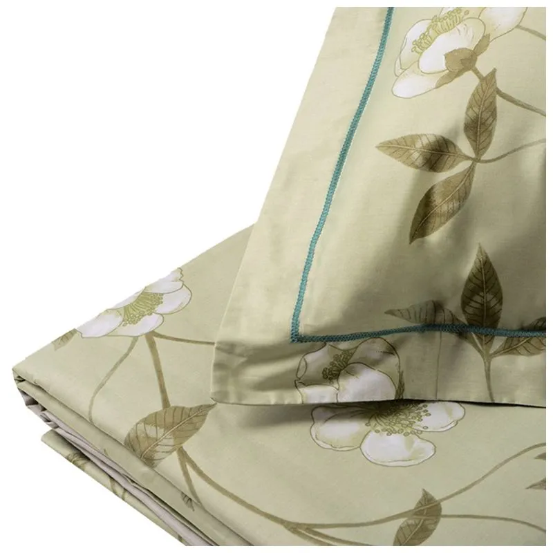 Комплект постельного белья евро Soho Flower Olive Grey, 6999178 купить недорого в Украине, фото 2