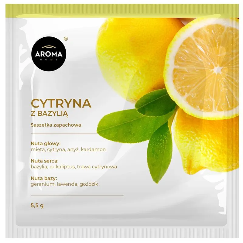 Ароматичні саше Aroma Home Basic Лимон з конвалією, 5,5 г купити недорого в Україні, фото 1