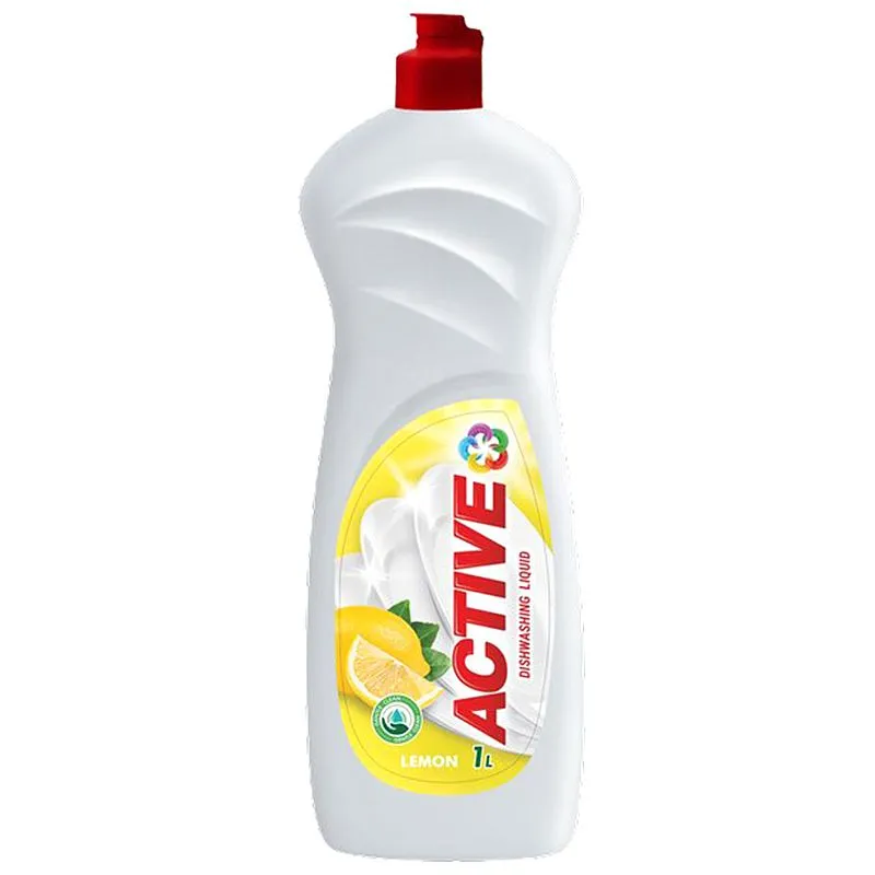 Гель для миття посуду Active Lemon, 1 л, 4820196010371 купити недорого в Україні, фото 1