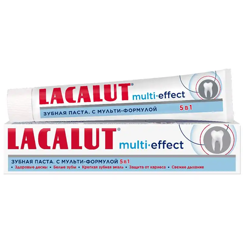 Зубная паста Lacalut Мультиэффект 5-в-1, 75 мл, 696137 купить недорого в Украине, фото 2