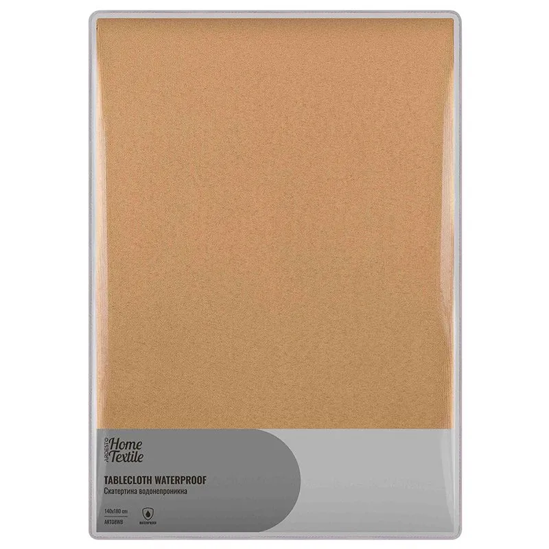 Скатертина Ardesto Waterproof, 140х180 см, бежевий, ART08WB купити недорого в Україні, фото 1
