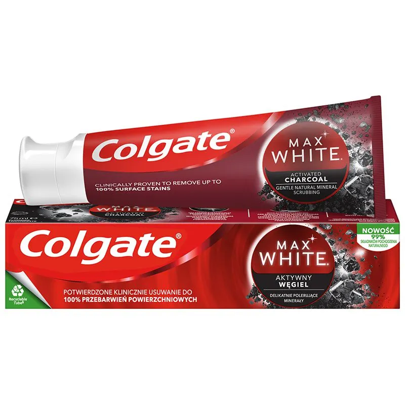 Зубная паста Colgate White Activated Charcoal, 75 мл купить недорого в Украине, фото 1