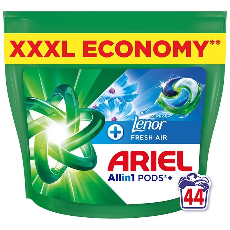 Капсули для прання Ariel Автомат З дотиком свіжого повітря Lenor, 44 шт х 20,8 г купити недорого в Україні, фото 1