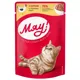 Влажный корм для котов Мяу Курица в нежном соусе, пауч, 85 г, B2240101, фото 1 Влажный корм для котов Мяу Курица в нежном соусе, пауч, 85 г, B2240101 купить недорого в Украине, фото 1