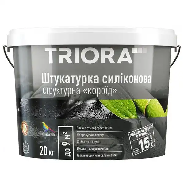 Штукатурка силиконовая короед Triora, 2 мм, 20 кг купить недорого в Украине, фото 1