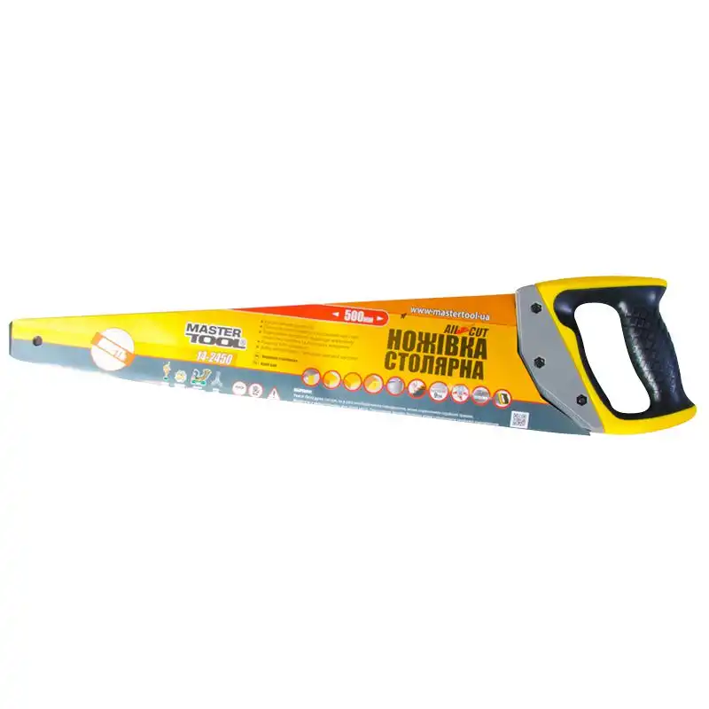 Ножівка столярна Master Tool Black Alligator, 500 мм, 14-2450 купити недорого в Україні, фото 2