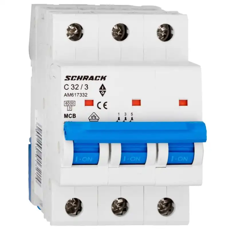 Автоматичний вимикач Schrack 3P, 32A, C, 6 кА, AM617332 купити недорого в Україні, фото 1
