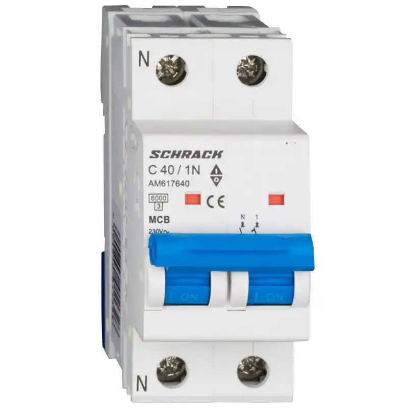 Автоматичний вимикач Schrack 1P+N, 40A, C, 6 кА, AM617640 купити недорого в Україні, фото 1