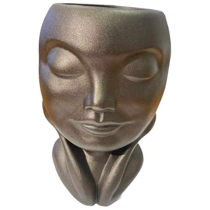 Горшок керамический Мечта, 0,85 л, жемчужина бронзовая купить недорого в Украине, фото 1