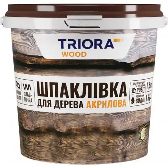 Шпаклівка для дерева Triora, 1,5 кг, бук купити недорого в Україні, фото 1