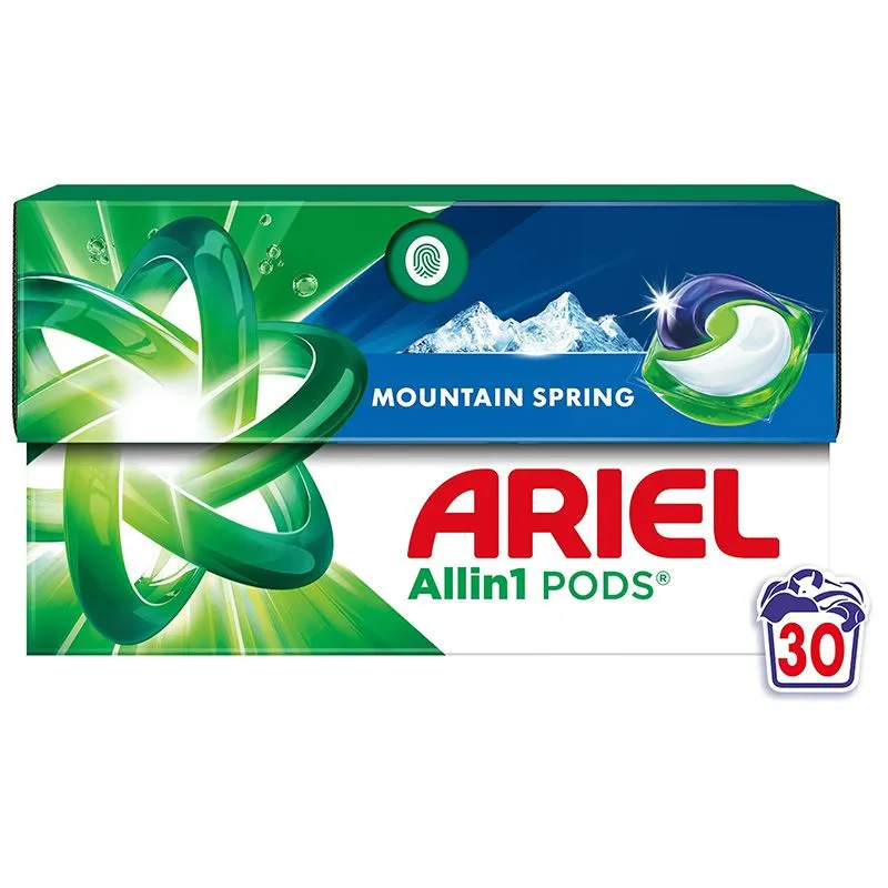 Капсули для прання Ariel Гірське джерело, 30 шт х 19,1 г купити недорого в Україні, фото 1
