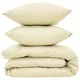 Комплект постільної білизни Arcloud Alabaster Gleam, 200х220 см, 80 г/кв.м, бежевий, фото 2 Комплект постільної білизни Arcloud Alabaster Gleam, 200х220 см, 80 г/кв.м, бежевий купити недорого в Україні, фото 2