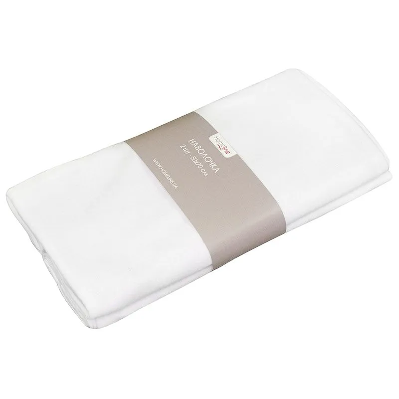 Наволочка трикотажная Home Line, 50х70 см, 2 шт, белый, 154864 купить недорого в Украине, фото 1