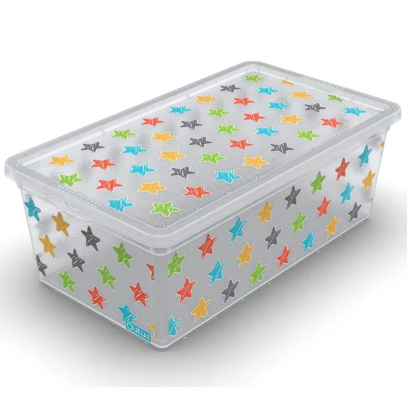 Бокс з кришкою Qutu Light Box Colored Stars, 5 л, 6835544 купити недорого в Україні, фото 1