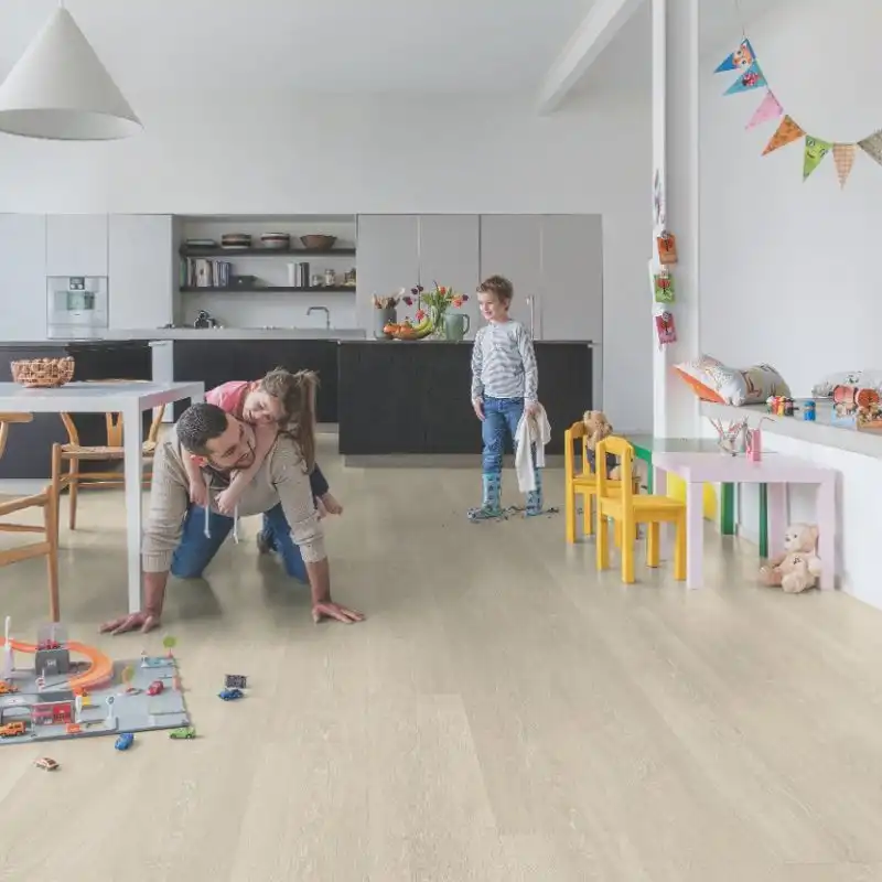 Ламінат Quick Step Majestic 32, 9.5 мм, Дуб долинний, світло-бежевий, MJ3554 купити недорого в Україні, фото 1