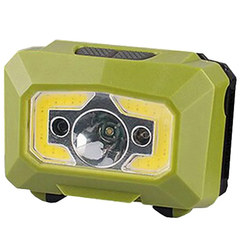 Ліхтар налобний світлодіодний Eurolamp HL-3W Green COB Red light, 3xAAA, зелений купити недорого в Україні, фото 1