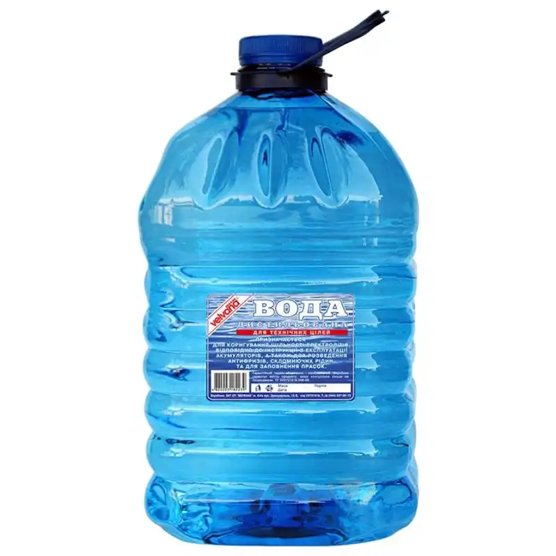Вода дистиллированная Velvana, 5 кг купить недорого в Украине, фото 1