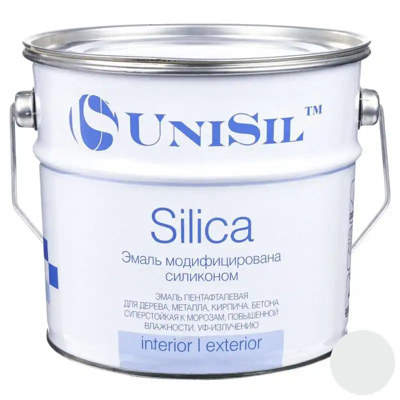 Эмаль пентафталевая UniSil Silica, 2,8 кг, матовый белый купить недорого в Украине, фото 1