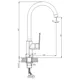Смеситель для кухни Koller Pool Style SL0500, 1125310305, фото 2 Смеситель для кухни Koller Pool Style SL0500, 1125310305 купить недорого в Украине, фото 2