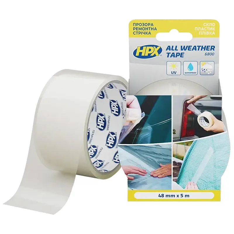 Лента для ремонта стекла HPX Weather Tape HPX6800, 48 мм х 5 м, AT4805 купить недорого в Украине, фото 1