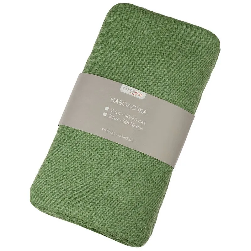 Наволочка махровая Home Line, 50х70 см, зеленый, 161874 купить недорого в Украине, фото 1