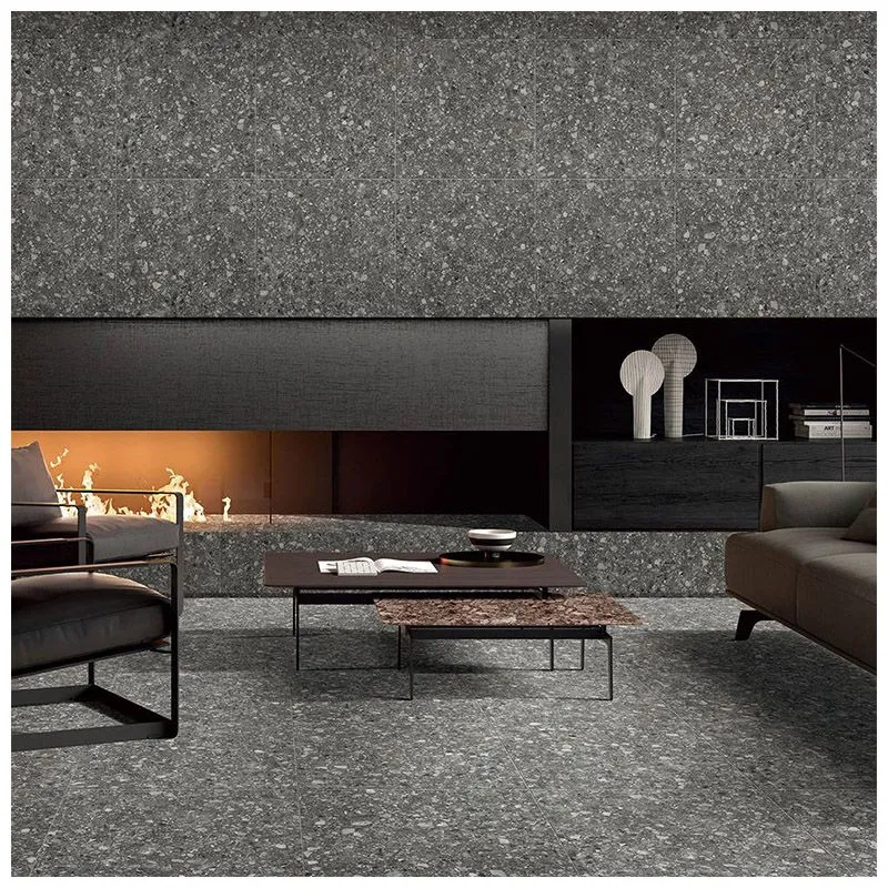 Керамогранит Inspiro Terrazzo Dark Grey, 600x600 мм, 080439 купить недорого в Украине, фото 1