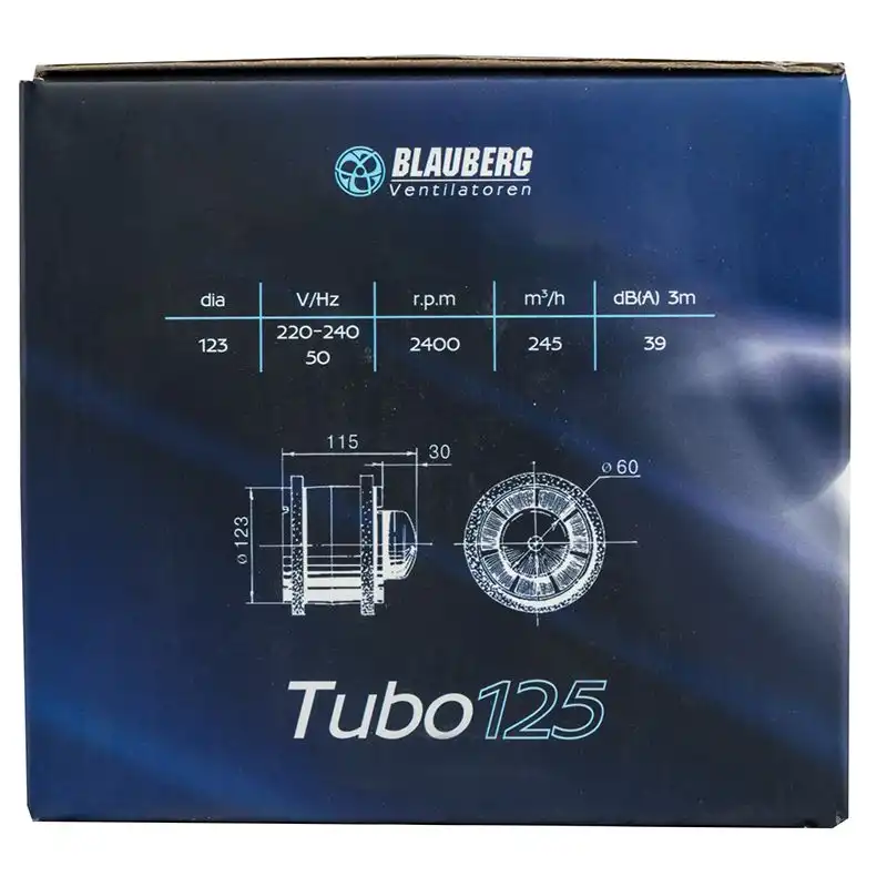 Вентилятор Blauberg Tubo 125 Т купити недорого в Україні, фото 2