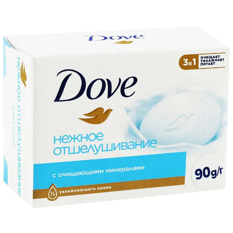 Крем-мило тверде Dove ніжне злущування, 90 г, 68815196 купити недорого в Україні, фото 1